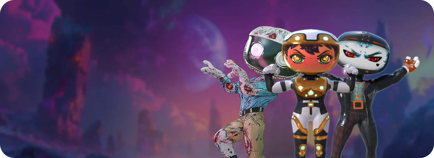 Atomic Titans characters together