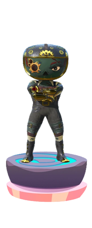 Golden armored Titan